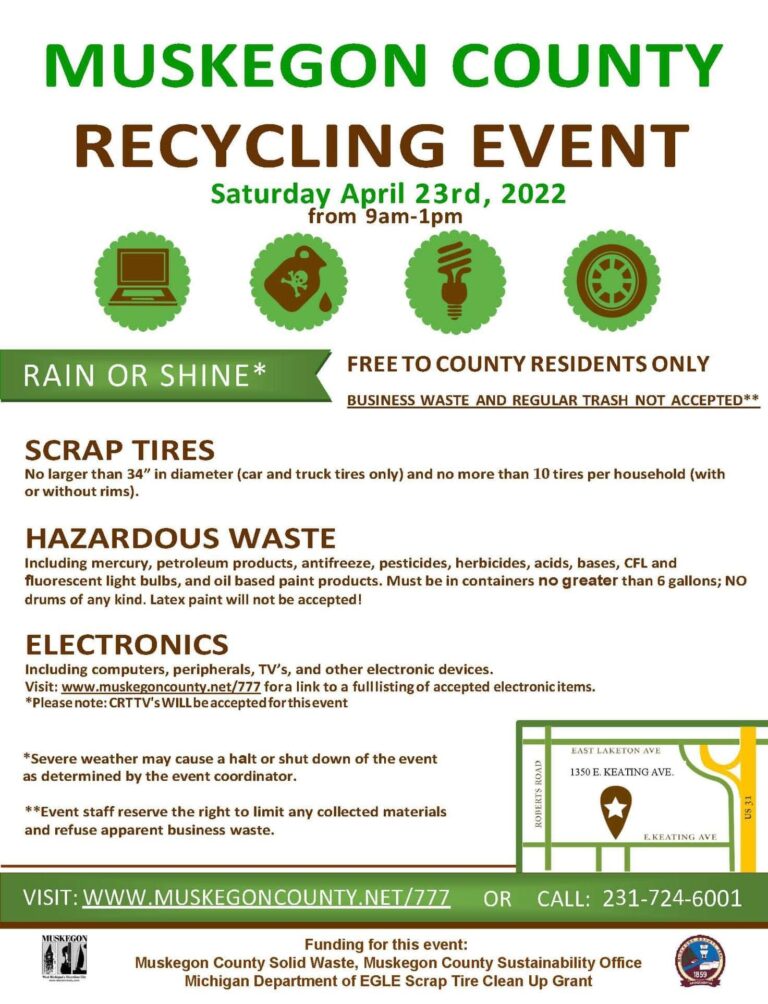 Muskegon County Recycling Event Fruitport Charter Township